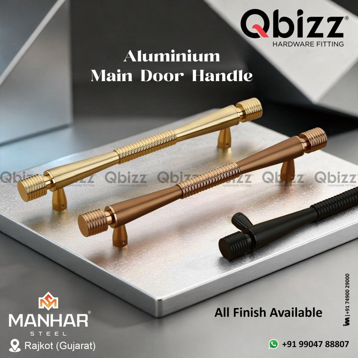 ibais_hardware's tweet image. MANHAR STEEL - RAJKOT

For enquiry via WhatsApp click:
ibais.biz/9904788807

Mr. Ravi Patel - +919904788807
#DoorHandle #MainDoorHandle #AluminiumHandle #Qbizz #HardwareFittings #RajkotHardware #InteriorHardware #ArchitecturalHardware
.
@ibais_hardware
