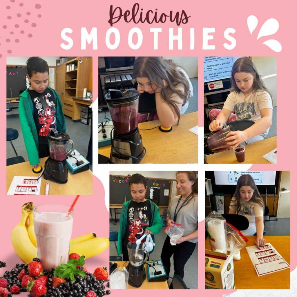 BiCollaborative's tweet photo. Fresh flavors and even better skills! 🍓🥤: SMAP students had a blast during their latest cooking class with Miss Julia!! This week’s menu? Fresh fruit smoothies! From prepping the fruit to mastering the blender, everyone did a fantastic job following… https://t.co/0kdgZLVA6f https://t.co/AZEexrLpGf