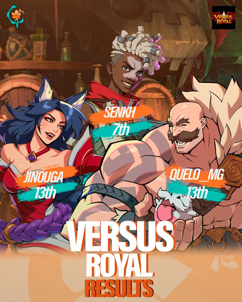 FreesiasOfEden's tweet photo. 🤝Aquí tenemos los resultados del Versus Royal por parte de nuestros gorriones favoritos🌺
¡Enhorabuena a los tres!🗝️🍻 https://t.co/l9oOfu82WO