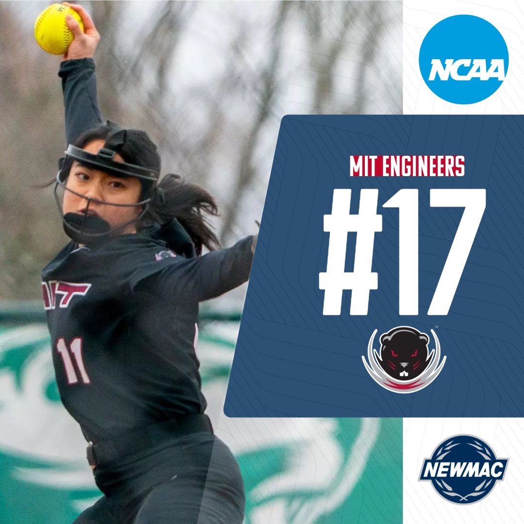 NEWMACsports's tweet photo. 🥎 NPI RANKING 🥎

@WPIAthletics sits at No. 5 and @MITAthletics lands at No. 17 in the latest NCAA NPI rankings. 

NPI (NCAA Power Index) will be used to select and seed teams for the NCAA tournament. 

#GoNEWMAC // #WhyD3 https://t.co/mfhFyJtn5m