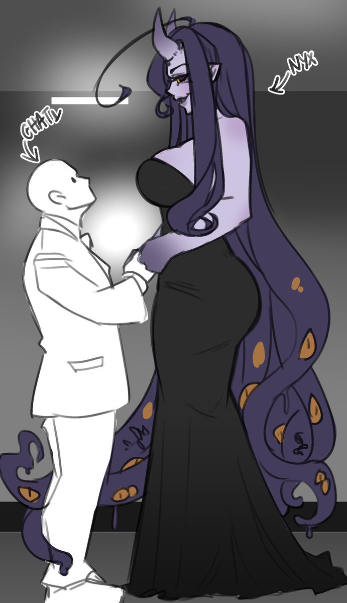 AriagnyxLC's tweet image. Tall ladies 📈💜

🎨: @/RagnaDrasilART  
【 #VTuber ⋮ #ENVTuber ⋮ #Nyxllust 】