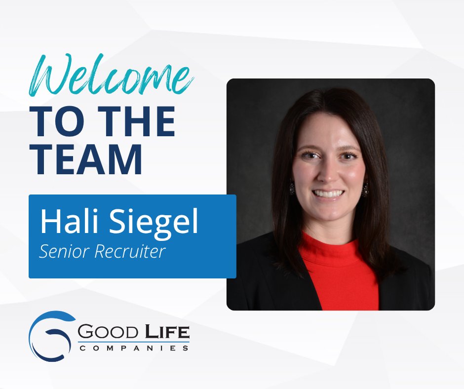 GoodLifeCos's tweet photo. Good Life welcomes Hali Siegel, as our new Senior Recruiter! Hali brings a background in sales and financial‑services recruiting and will support internal hiring as Good Life continues to grow. 

Welcome to the team, Hali! 💼✨ https://t.co/KxnFY8Fpvj