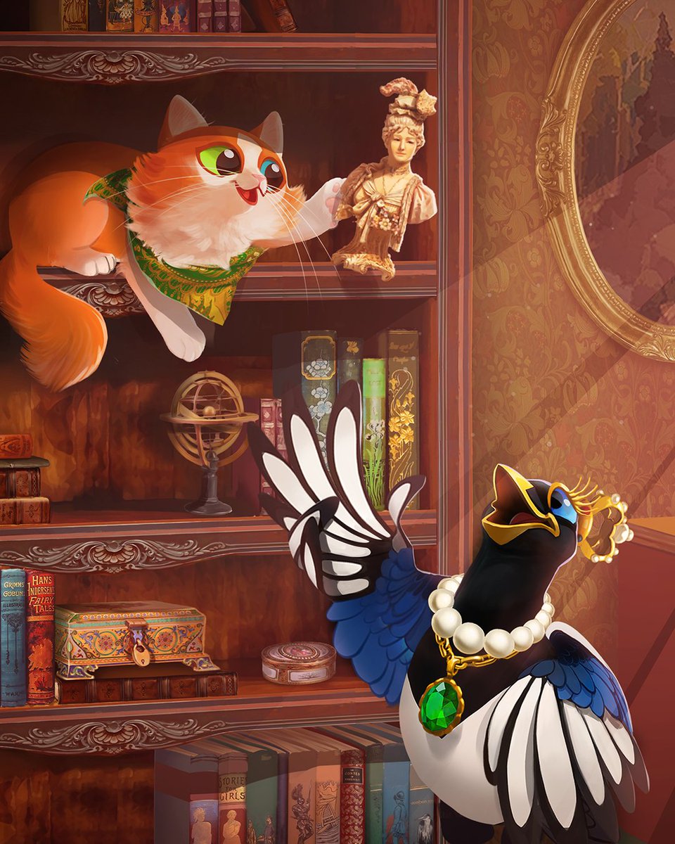 DazzlyApp's tweet photo. Cat chaos, but make it cute. 😹 Ready to color your way through this funny cat moment? https://t.co/nAbZR44Ou0