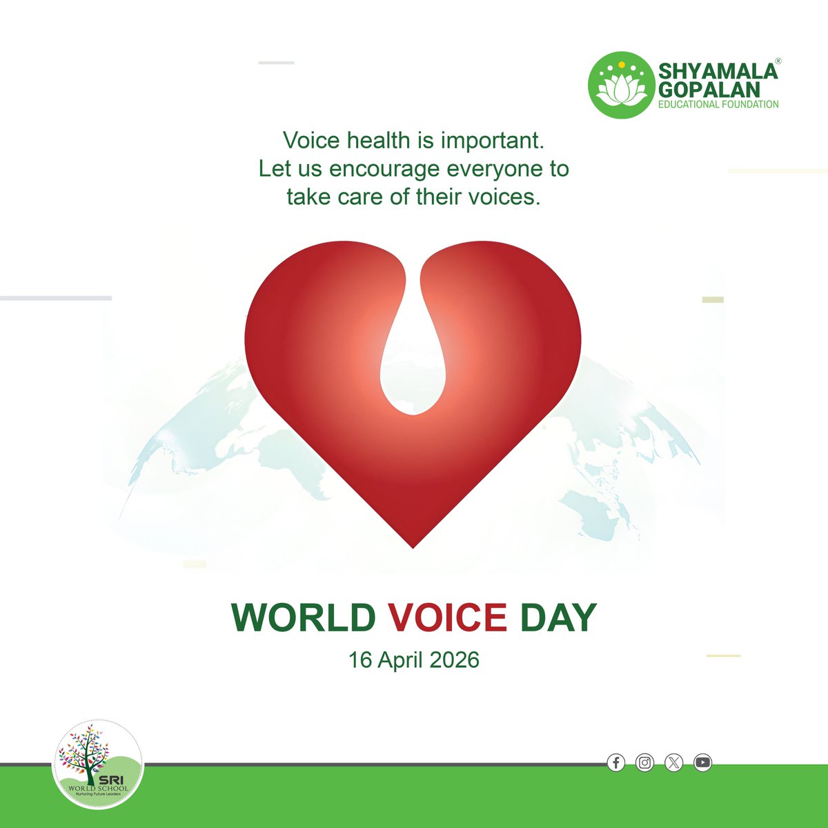 Shyamalagef's tweet image. Your voice matters.
Take care of it.
@KamalaHarris @mayaharris_ @meena #shyamalagopalaneducationalfoundation
#worldvoiceday #voice #shyamalagopalan