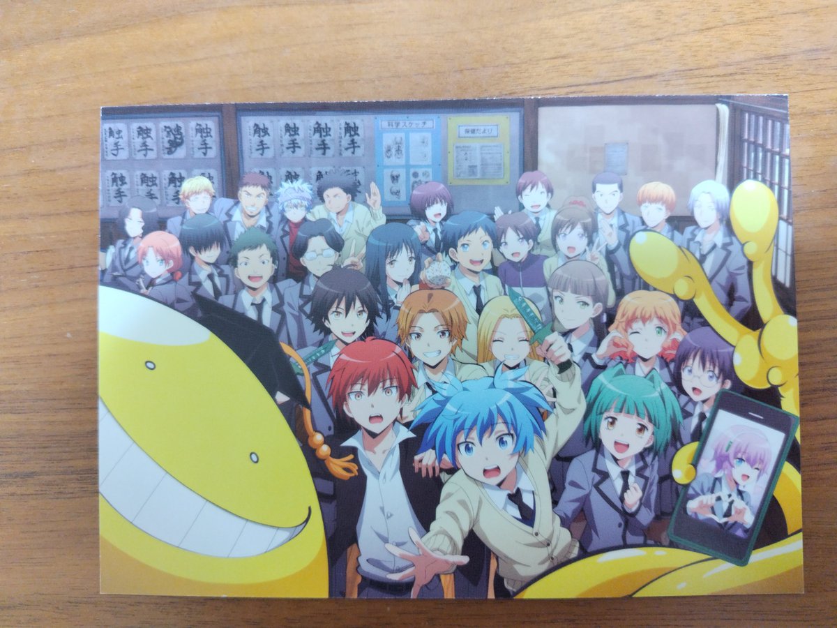 Motoyo_P's tweet photo. #暗殺教室 #みんなの時間
観てきました！
注視して観るとあれもこれも観たりないってなります。何度観ても渚カエはかわいい。魚太、魚子、魚魚のグッズ化まだですか？
偶然にも会社の同僚と映画館でばったり会いました。あちらは名探偵コナン3回目だそう。
今回暗殺教室で忙しくて��ナン君観れてない。 https://t.co/eterZCKUDX