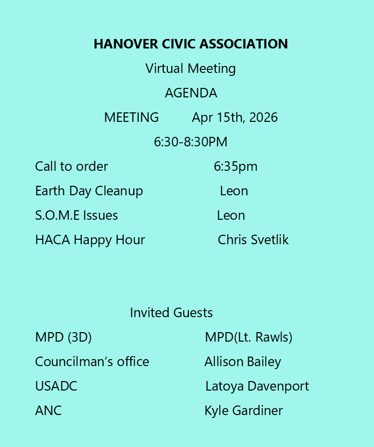 Hanover Area Civic Association tweet media