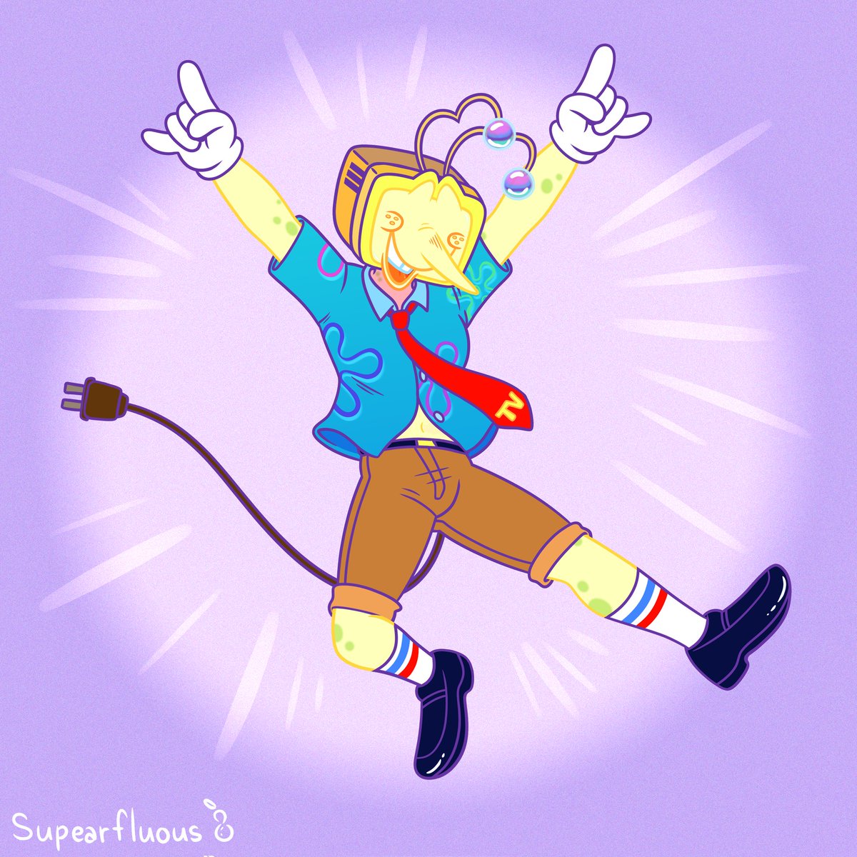 Supearfluous's tweet photo. You know what *spongebobs your tenna*
#deltarune #tenna https://t.co/4k72OobxQh