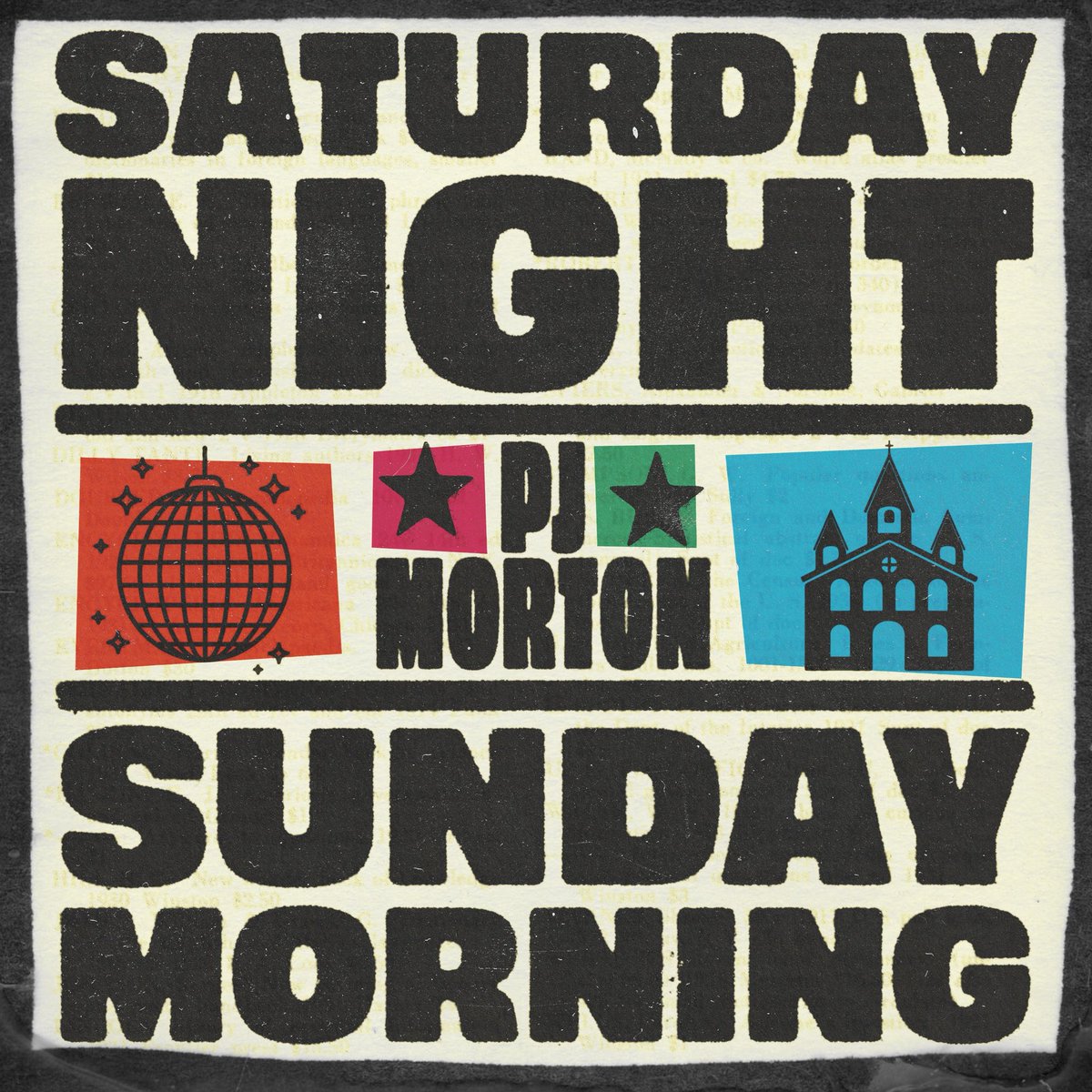 My new double album ‘Saturday Night, Sunday Morning’ available June 19th | JUNETEENTH! 

One part R&amp;B/Soul (Saturday Night) One part Gospel (Sunday Morning). All my worlds colliding! 🪩⛪️ #SNSM

Pre-save now: srgils.lnk.to/SNSM