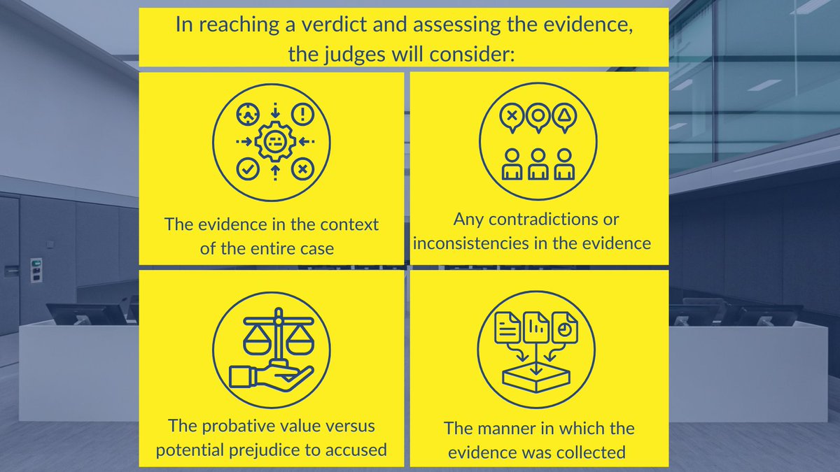 After the trial closing statements, the Trial Panel has up to 90 days to carefully consider the evidence and arguments presented and come to a verdict. Should they need more time for their deliberations, these 90 days can be extended. 

The judges will exercise their