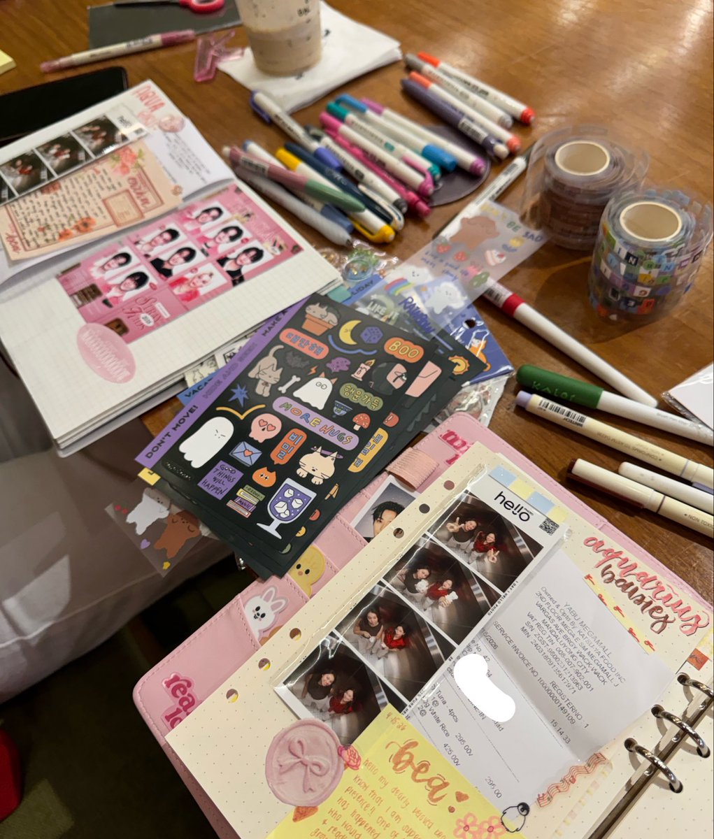 allurechan's tweet image. chika and journal sesh w/ @loveinkart 💌