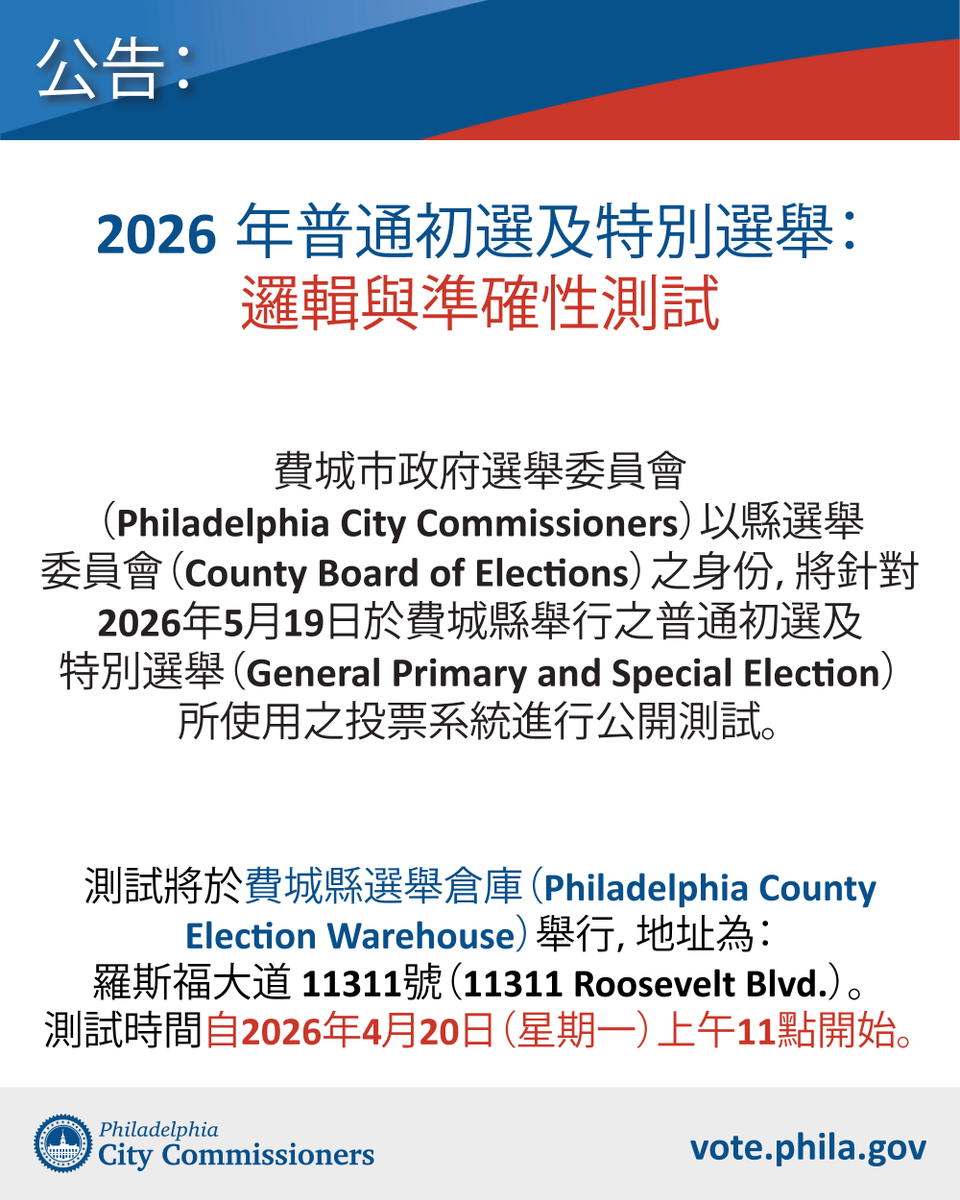 Philadelphia City Commissioners tweet media