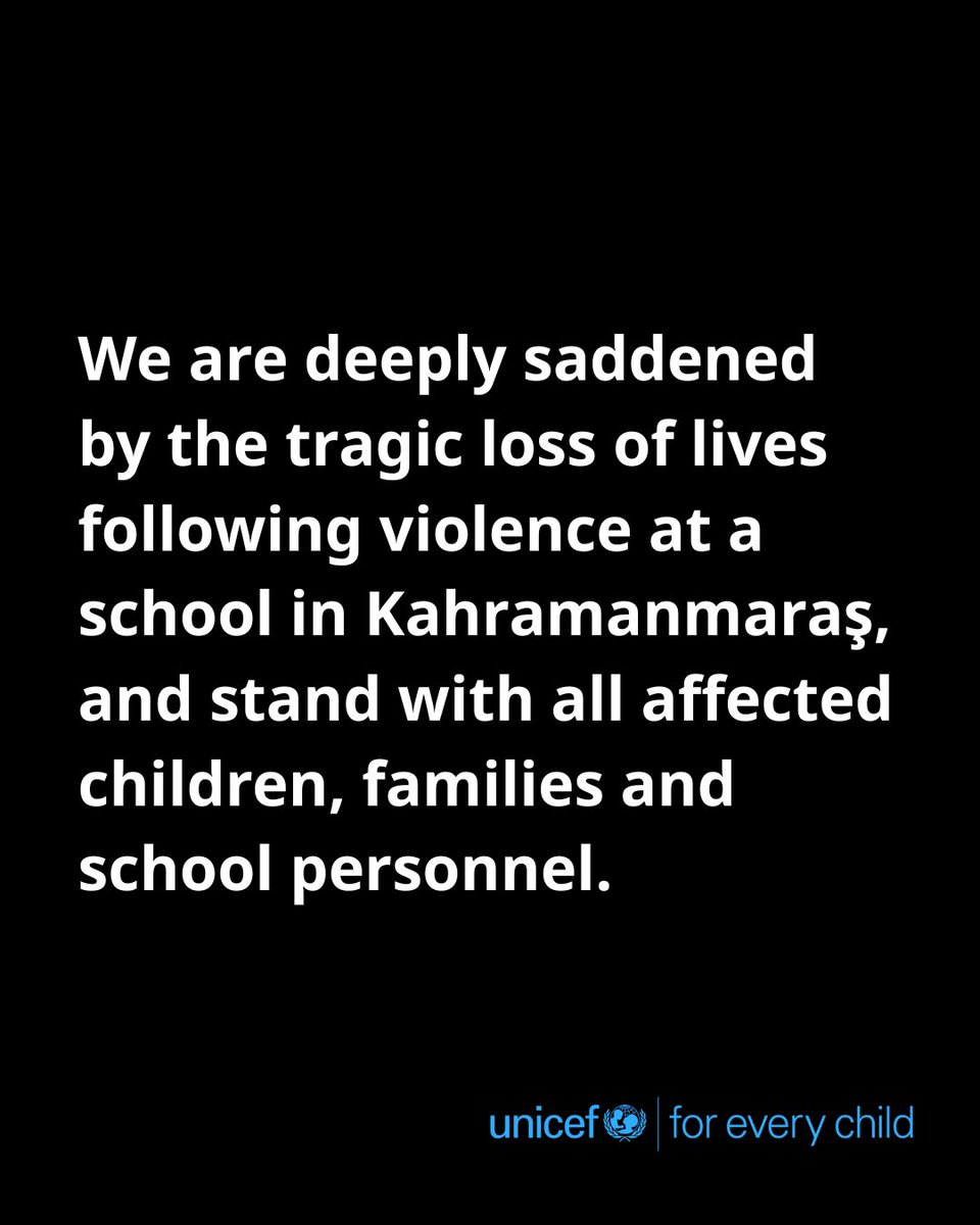 UNICEF Türkiye tweet media