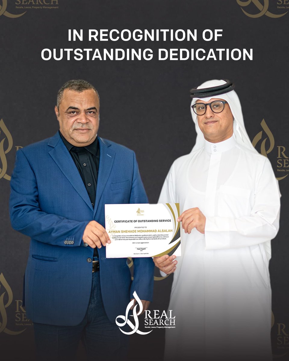 realsearchbh's tweet photo. تتقدم شركة ريل سيرتش لإدارة العقارات بخالص الشكر لموظفيها الكرام، وذلك بمنحهم شهادات الخدمة المتميزة وشهادات شكر وتقدير لمساهماتهم القيمة. وتأتي هذه المبادرة نظيراً لجهودهم المبذولة في مبنى ذا بريكر وتجسيداً لالتزام الشركة بتعزيز قيم الولاء والتميز بين موظفيها. https://t.co/gtkMQm6uaP