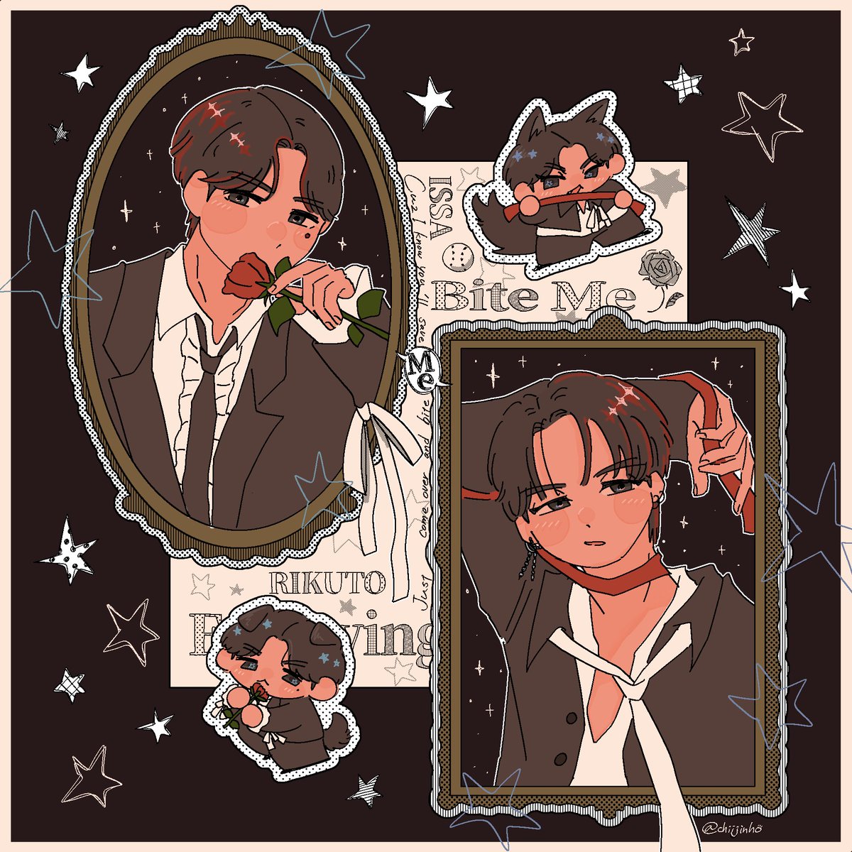 🌹🕸🖤
#柳谷伊冴  #今江陸斗  #新世界_FA