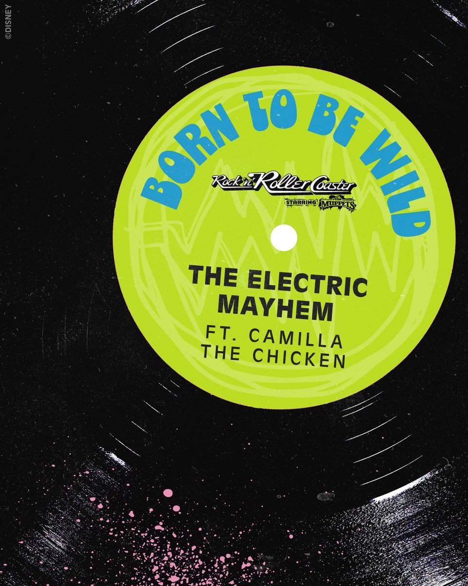 Get your motor runnin' 🚗 The Electric Mayhem featuring Camilla the Chicken will sing Born To Be Wild on Rock 'n' Roller Coaster Starring The Muppets at Disney's Hollywood Studios  🎸 di.sn/6016B64DiQ