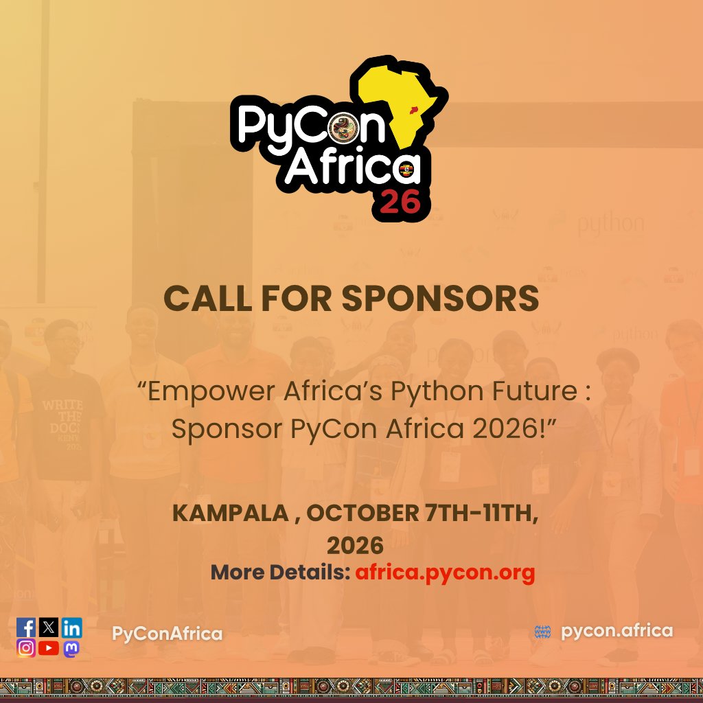 PyCon Uganda tweet media