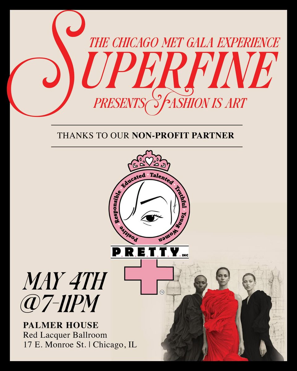 PurpleGangPress's tweet photo. #ClientEvent - @superfineevents ✨presents the Chicago MET Gala Watch Party🎉! This year is bigger, better &amp; for a cause 💜 supporting @real.pretty.girls, so grab your tickets🎟️ &amp; we'll see you there!

📆 May 4 | 🕖 7–11PM
🎟️ https://t.co/Pwi2A6xkC4

#SwankPR #SuperfineEvents https://t.co/gp5pcJCr7i