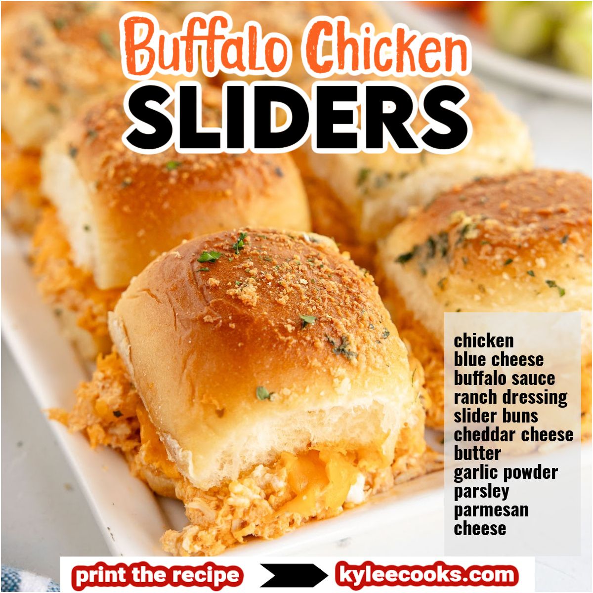 kyleecooks's tweet image. Big flavor for the big game! These Buffalo Chicken Sliders are a guaranteed win for your game day menu. 🏈🔥 #BuffaloChicken #EasyRecipes #kyleecooks kyleecooks.com/buffalo-chicke… ]
