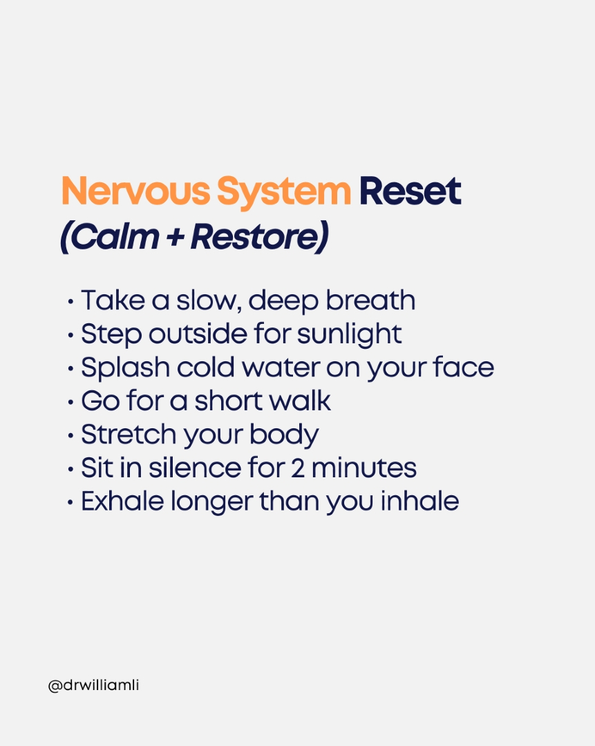 drwilliamli's tweet image. ⚡ Stress activates your nervous system in ways that go far beyond the mind.

It can increase inflammation, disrupt hormones, and slow metabolic processes.

Follow for more.

#FoodAsMedicine #Metabolism #StressResponse #NervousSystem #HormoneHealth #HealthOptimization