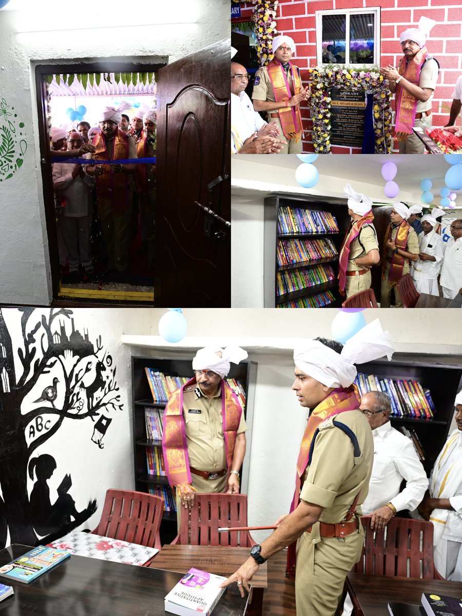adilabad_sp's tweet image. 🌿 Empowering Tribal Youth in Adilabad 📚
DGP B. Shivdhar Reddy launched a modern library (350+ books) to support competitive exams 🎯
🤝 “Police Meekosam” outreach, helmets distributed &amp;amp; road safety 
👮 With SP Akhil Mahajan
#Empowerment #RoadSafety
@TelanganaCOPs @TelanganaDGP