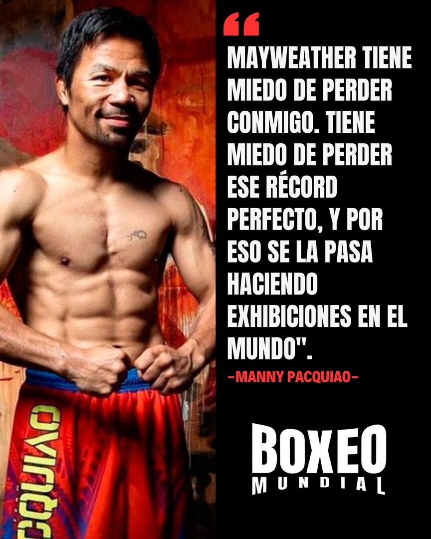 BoxeoMundial's tweet image. Manny Pacquiao 🇵🇭 se refiere a Floyd Mayweather Jr 🇺🇸 y la posible revancha entre ambos 🥊 🔥

#Boxeo #Boxing #FloydMayweather #Mayweather #MannyPacquiao #Pacquiao #MayweatherPacquiao2