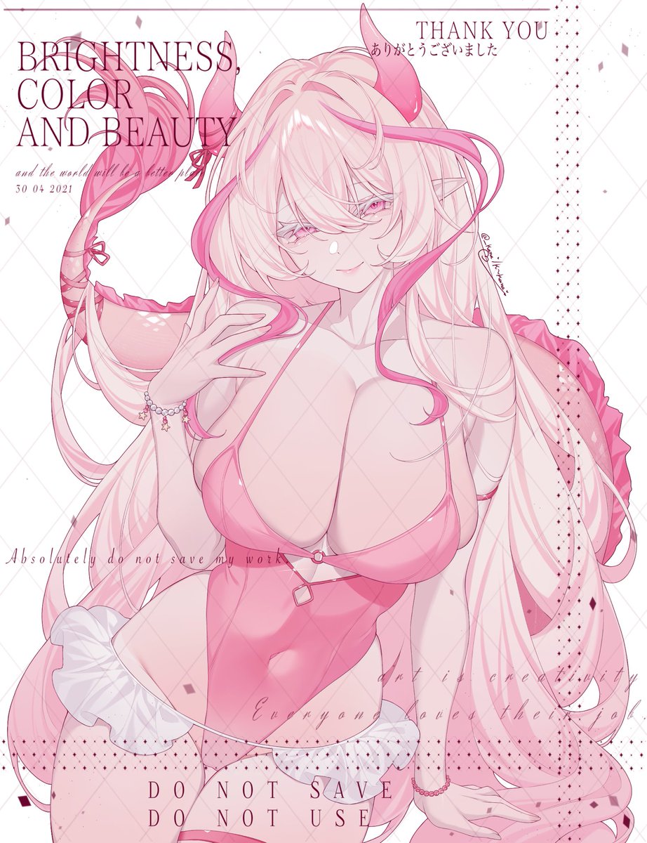 Kana_Reaper's tweet image. #Commission #OC #vtuberTH 🩷🤍 ชมพู~