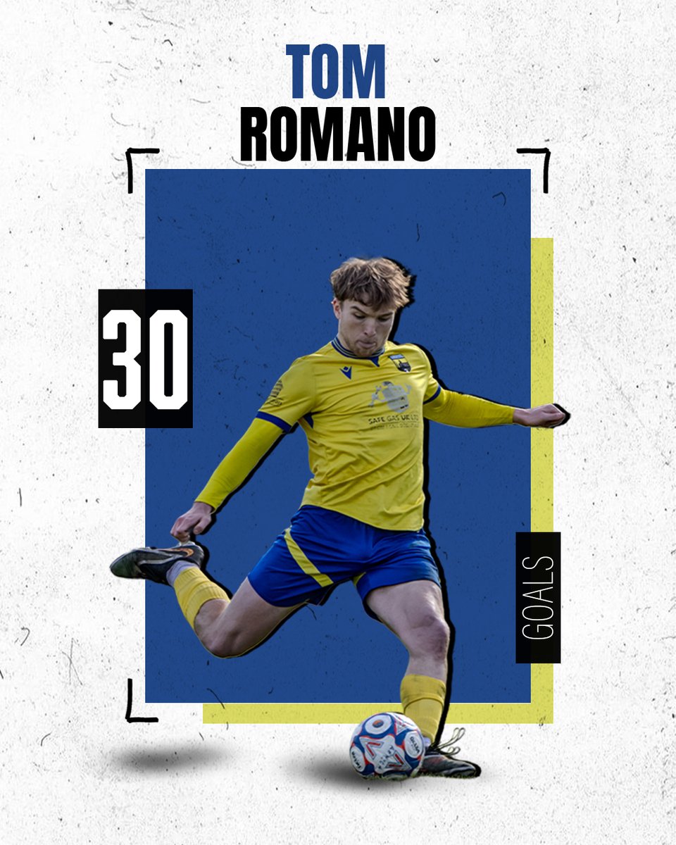 AthertonLRFC's tweet image. Mr Prolific once again 🫡

His second on Saturday means @TomRom22 has secured thirty goals for the second season in a row 🤩

🎨 Meg Ahlgren Graphics 

#OneOfAKind
