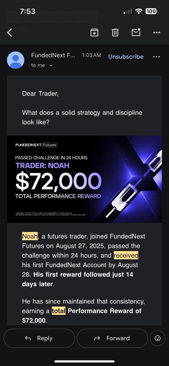 DyerDipsTrading's tweet photo. @fnfutures I’m happy to be in the news letter but please get the numbers right.  You make me seem like I’m lying to my followers.  (72k was for March only, not LIFETIME) https://t.co/QBTGjfQmUM
