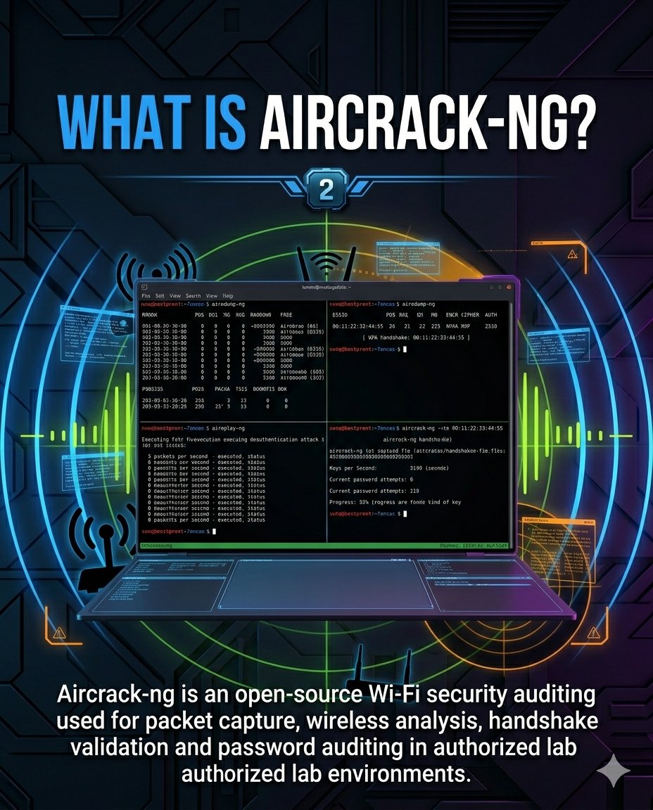Anastasis_King's tweet image. Wi-Fi Security Testing with Aircrack-ng

Wireless security starts with understanding how networks are tested in authorised lab environments.

Comment WIFI 📶🔍👇

#wifi #cybersecurity #aircrackng #networksecurity #infosec