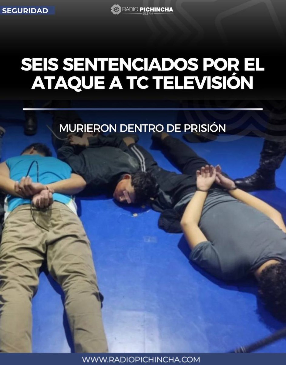 radio_pichincha's tweet image. 🔒 #Seguridad || De los 11 adultos sentenciados por el asalto al canal de televisión, seis murieron bajo custodia estatal, sin que se esclarezca hasta ahora quién ordenó el ataque. Mientras tanto, el líder de Los Tiguerones continúa libre.
Los detalles ⬇️
radiopichincha.com/seis-sentencia…