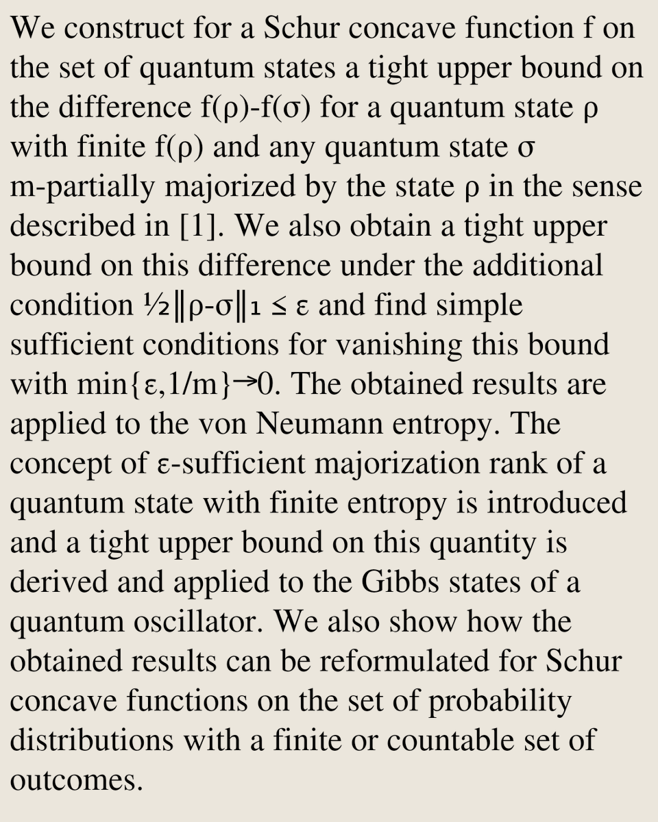 Partial majorization and Schur concave functions on the sets of quantum ...