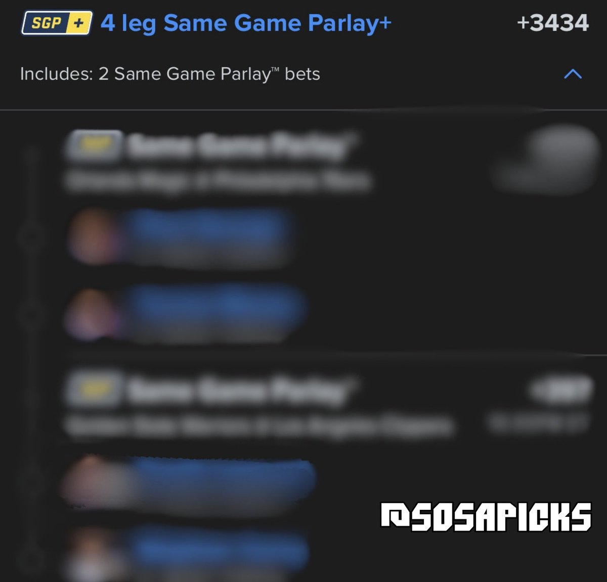 SosaPicks's tweet photo. TONIGHT WE WIN!!

(+3434) NBA Play-In Parlay

Sending this play to all who like this tweet!

(Must be following to get DM) https://t.co/hQjy2D3uoW