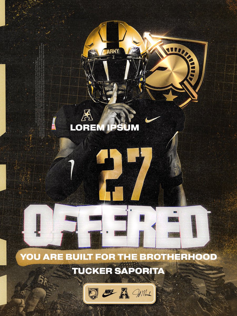 #AGTG After a great conversation with <a href="/coach_sloan/">Coach Scot Sloan</a> I am beyond blessed and excited to have received an offer from the United States Army! <a href="/CoachJeffMonken/">Jeff Monken</a> <a href="/CoachHolt67/">John Holt</a> <a href="/ArmyWP_Football/">Army Football</a> <a href="/Roadclosed95/">Michael Holmes</a> <a href="/Coach_Chatman09/">Craig Chatman</a> <a href="/blessedsa9/">Jumaane Brawner</a> <a href="/willyMtheo54/">Will Theofanopoulos</a> <a href="/JRowl23/">Coach Jim Rowland, Ed.S</a> <a href="/ChadSimmons_/">ChadSimmons</a> <a href="/benmoore247/">Ben Moore</a>