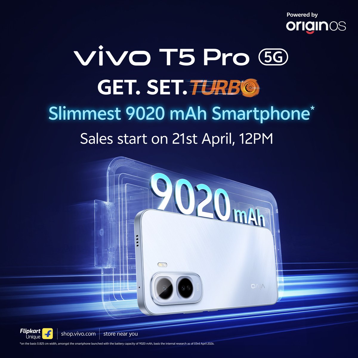 vivo T5 Pro Launches in India | Designed for Power and Endurance: with Biggest-ever 9020 mAh battery! #VivoT5Pro
