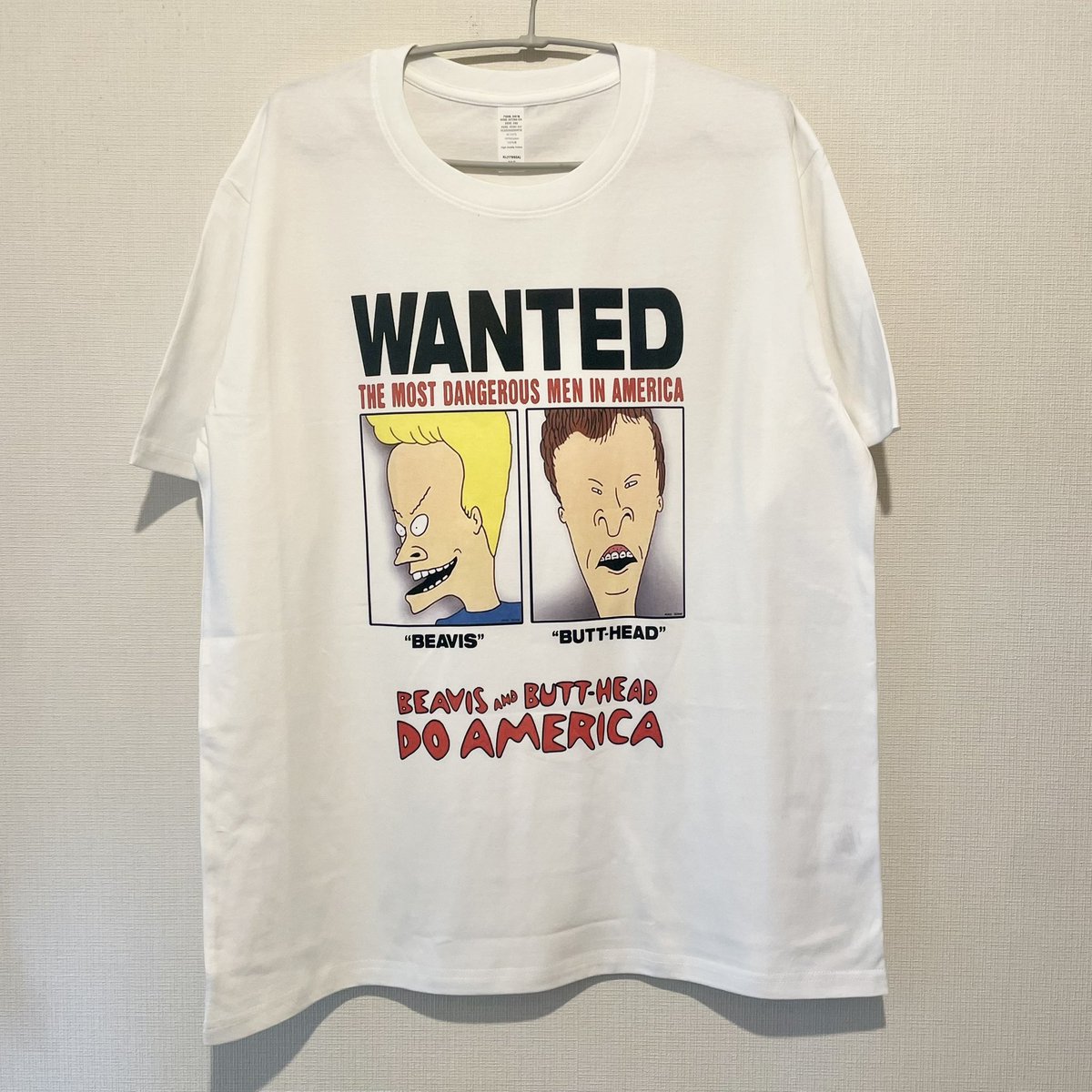 BfMerch's tweet photo. Beavis and Butt-Head "WANTED" Tee入荷しました！
2,970yen

#ビーバスアンドバッドヘッド #beavisandbutthead #mtv #アメコミ #アメリカン #カートゥーン #cartoon #90s #ムービーtシャツ #映画tシャツ #アメカジ https://t.co/00o1sc95IT