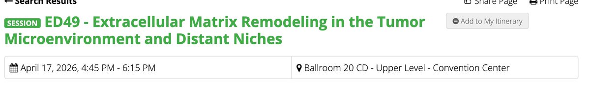 BravoCorderoLab's tweet image. Excited to share our latest work on #dormancy and #ECM at #AACR26 this Friday! Great session ahead with an amazing lineup of speakers. Come say hi if you’re around 👋. Thanks for the invitation!
 @AACR @IcahnMountSinai @TischCancer @MetastasisRS