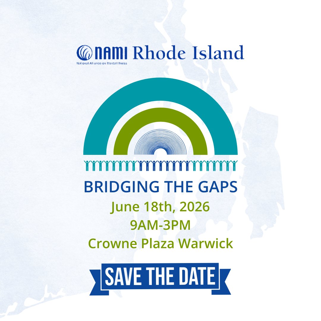 NAMInRI's tweet photo. Bridging the Gaps brings together individuals with mental health conditions, loved ones, professionals in mental health, and others to learn about timely topics in mental health. Session details and registration to come!

#mentalhealth #mentalhealthadvocacy #rhodeislandhealthcare https://t.co/eRj3QpulPs
