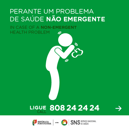 SNS_Portugal's tweet photo. Se estiver com um problema de saúde não emergente, como febre, comichão ou tosse persistente, ligue para o SNS 24 (808 24 24 24). Ligar para o número certo faz toda a diferença!
Saiba mais: https://t.co/ohDdMRINhW. 👌
#Saúde #SNS #SNS24 #SNS24ouINEM
 @INEMtwitting @DGSaude https://t.co/4FMz5XthZp