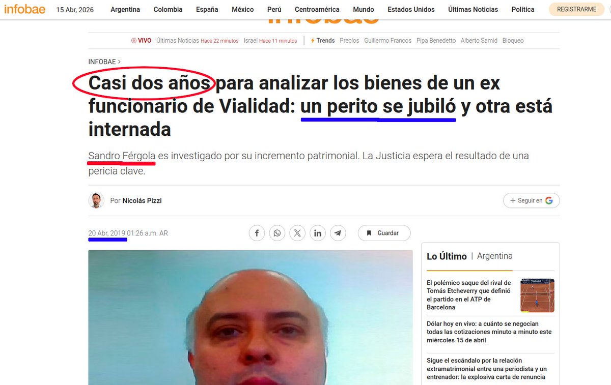 elojodealberto's tweet image. (2019) Sandro Férgola  

N.T. "2 (dos) años."

#CausaCuadernos + #CausaVialidad = #TragediaDeOnce