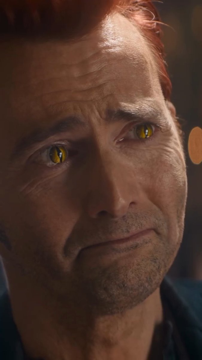 fishajod's tweet photo. What kind of expression is that awwwww #GoodOmens #Crowley https://t.co/WPNjCkV9fw