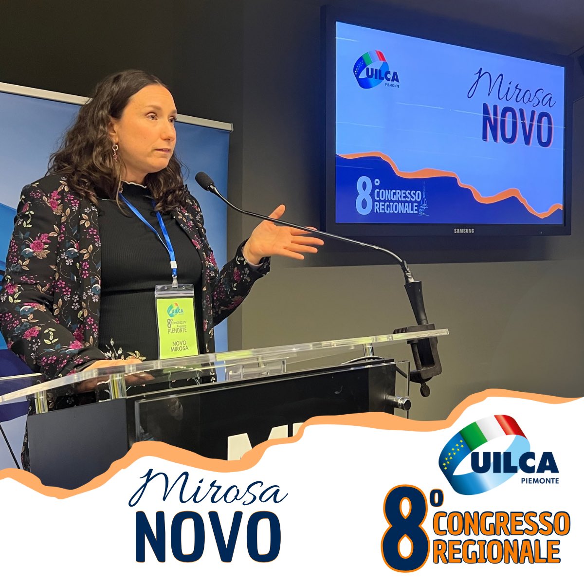 UILCAUCPiemonte's tweet photo. L’intervento di Mirosa Novo durante i lavori dell’8º Congresso Regionale UILCA Piemonte svoltosi ieri presso la prestigiosa sede del Museo Nazionale dell’Automobile di Torino https://t.co/0UwzJCUxR0