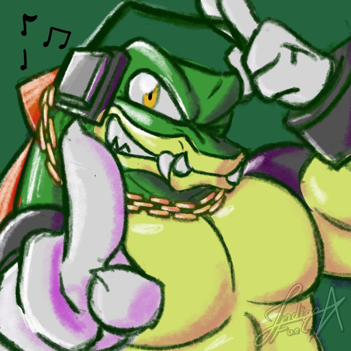 Indigo_fael's tweet image. Vector has been on my mind recently
#vector #sonicfanart #vectorthecrocodile