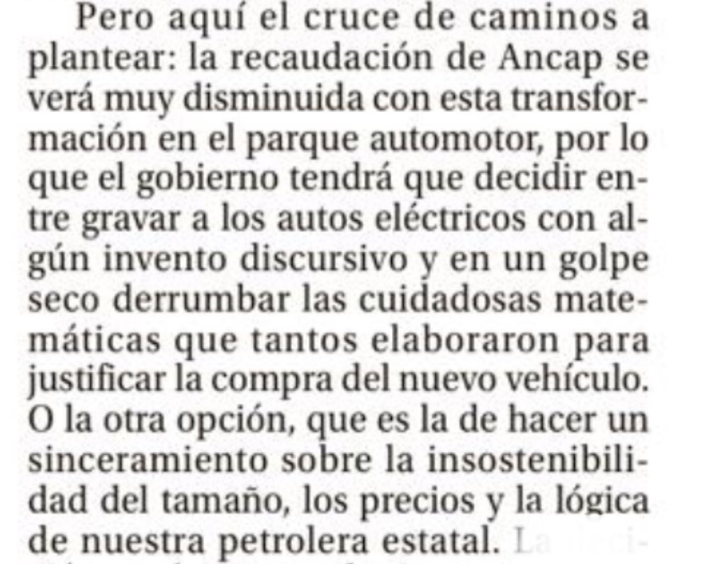 PanchoPresno's tweet photo. Los invito a leer mi primer columna de opinión publicada en EL PAÍS el día de ayer.

“Autos eléctricos y el Rol del Estado” https://t.co/lxx0nVYgCw
