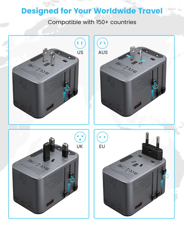 Bidnaatrade's tweet image. Buy Vintar Universal Adapter (All-in-One)

✔️ Works with UK, US, EU plugs
✔️ Handles Nigeria power (110V–250V)
✔️ 5 ports – charge everything at once
✔️ Strong, no loose connection
✔️ Reduces overheating &amp;amp; damage

Use link in bio to buy

#adapter #phonecharger #traveladapter