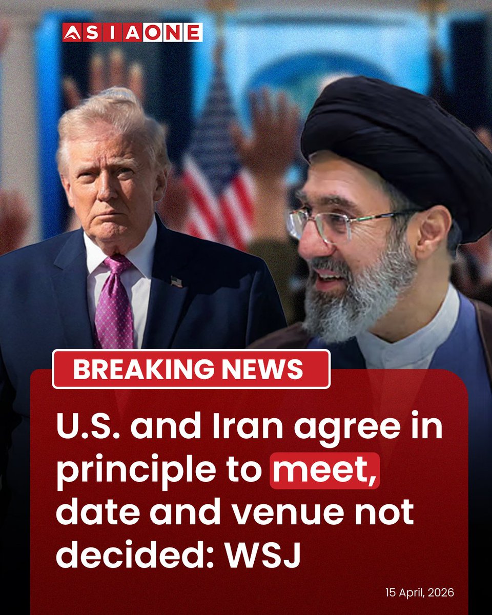 AsiaOne_News's tweet photo. US and Iran agree in principle to meet, date and venue not decided: WSJ  

#asiaone #englishnews #asiaonenews #USIranTalks #Diplomacy #MiddleEast  #Tehran #Washington #WSJReport #InternationalRelations #PeaceTalks #PakPrideFMAsimMunir https://t.co/AW7VVmtgB8