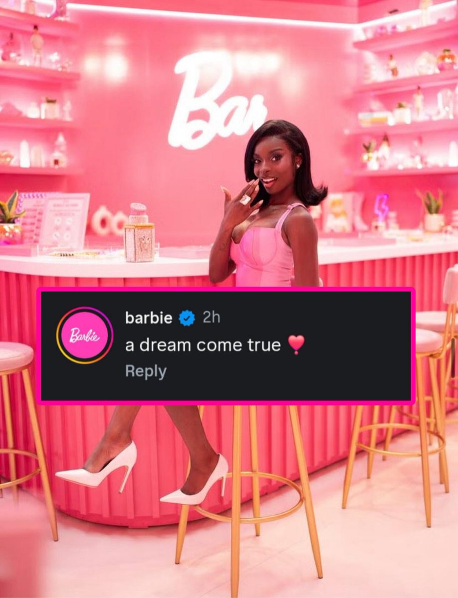 Hariinuwa's tweet photo. Barbie calling their partnership with Olandria a dream come through 💝💝 https://t.co/rEFR1LsaMa