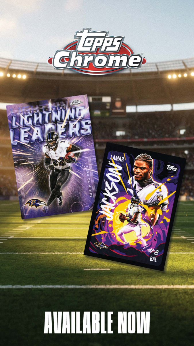 Ravens's tweet photo. New @Topps Chrome Football 🔥 https://t.co/e423vomeBA