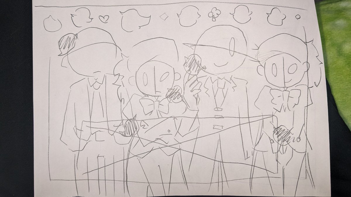 サクカラフぶん投げたらめっちゃ可愛い線画くれたので仕上げました🥹❤✨
いつもこのレベルの絵から色々汲み取ってくれるの感謝 of 感謝……🙏(ラフがラフ過ぎる定期)
あとで諸々と一緒にあげます😙🌷ちな名ィルソ用です！