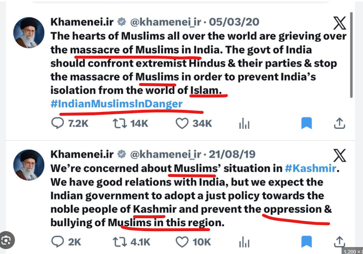 Mr whosoever is incharge in Iran..
Before commenting on people in India get your head straight about facts..
Tell your pappus in Hamas who are training terrorists in J&amp;K to cease their activities.

JUST BTW WE CAN SAY WHAT WE WANT IN OUR COUNTRY ITS NOT LIKE YOURS. WE ALL KNOW