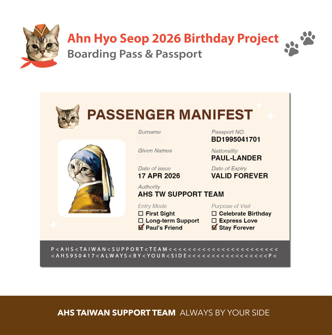 From Taiwan to Seoul,
our hearts travel to you.

Every page holds our love,
every word is for you.

Thank you for being our reason.
We’ll always stay by your side.

Happy Birthday, Hyo-Seop 🎂
<a href="/ThePresent_X/">The Present Co.</a> 

#ahstaiwansupportteam 
#安孝燮台灣應援團
#안효섭 #AhnHyoSeop #安孝燮